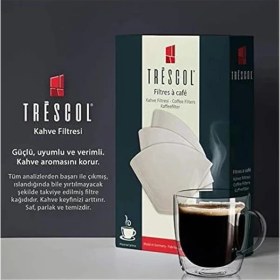 Resim AyrStore Kahve Filtresi, Naturel Kağıt, 4 Numara, Büyük Boy, 100'LÜ Paket 