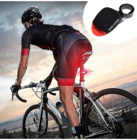 Resim Hobibahçem Led Güneş Enerjisi İle Şarj Edilebilir Bisiklet Kuyruk Lambası Solar Bisiklet Lambası Siyah 