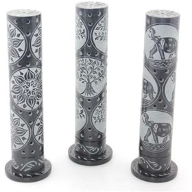 Resim byzm Obsidian Taşı İşlemeli Kule Tütsülük Model 2 