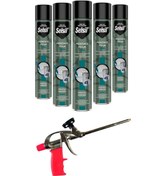 Resim Selsil Pu Tabancalı Montaj Köpüğü 750 Ml. 5 Adet ,demir Köpük Tabancası 