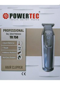 Resim Powertec Tr-758 Profesyonel Sakal Ense Tıraş Makinesi 0.1mm 