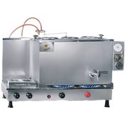 Resim 3 Gözlü İnoks Çay Kazanı Elektrik + Tüplü Çay Semaveri Ets Sistem 