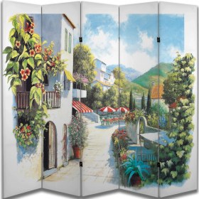 Resim Şehir Temalı Özel Tasarım Paravan Room Divider 180 x 200 cm 