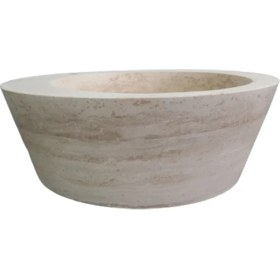 Resim Rustica Stone Aikaterini Beyaz Traverten Lavabo 