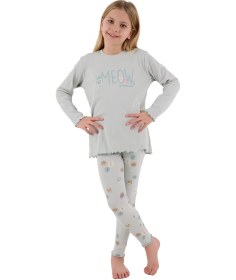 Resim Rolypoly Rp3700-2 Kız Çocuk Kışlık İkili Pijama Takım Yeşil 