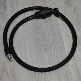 Resim Hagiki Kalın Anahtarlı Motorsiklet Kilidi 2cm Eni ve 1.5 Metre Uzunluğunda Çelik Halatlı 1 Adet 