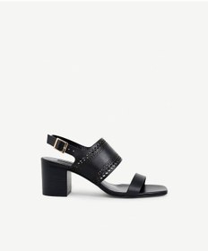 Resim Yargıcı Lazer Kesim Deri Topuklu Ayakkabı 25ykay4074p 001 Siyah 