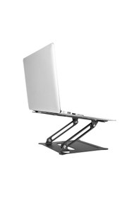 Resim Aliminyum Ayarlı Laptop Apple Uyumlu MacBook Notebook Yükseltici Tutucu Cin273 Siyah 