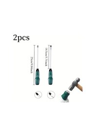 Resim Willowhaven 2li Manyetik Uçlu Endüstriyel Tornavida Seti Çelik Saplı Çapraz Düz 