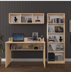 Resim Asra Trend Çalışma Masası Seti Çmt001 Sonoma 