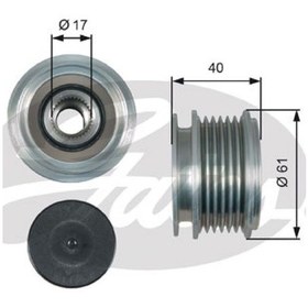 Resim Alternatör Kasnağı 6 Kanal 5 Diş 1.9 Fabıa 00-14 Octavıa 97-13 Rapıd 13-16 Roomster 06-15 022903119c 