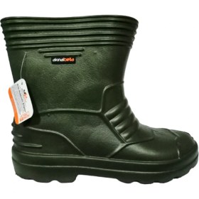 Resim Akınalbella Haki Eva Ultra Hafif Poli Taban Kısa Yağmur Çizmesi 