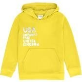 Resim Çocuk Fıstık Yeşili Kapüşonlu Sweatshirt 