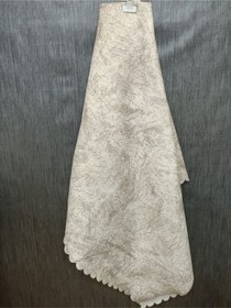 Resim Süngerli Koltuk Çekyat Örtüsü Damar Desenli Krem 