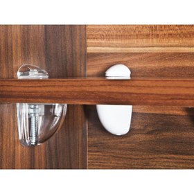 Resim EYM 2 Adet Pelikan Plastik Cam Raf Tutucu Etejer Gri Kırılmaz 