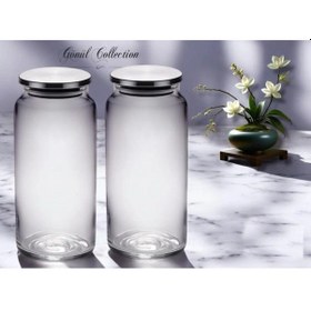 Resim Gönül Gnl 3437 Metal Kapaklı Cam Kavanoz 1300 Cc Şeffaf 