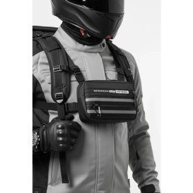 Resim Cekar Store Reflektörlü Motosiklet Yelek Çanta Göğüs Çantası Motosiklet Yeleği 