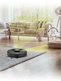 Resim Karaca Vantuz Off-Road RS007 2 in 1 Haritalamalı ve Moplu Vacuum Konuşan Robot Süpürge 