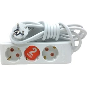 Resim 3lü 2mt.uzatma Kablo Grup Priz 5224 Diğer 