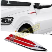 Resim Seat Fr Metal Yan Çamurluk Logosu Kırmızı 