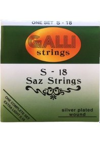 Resim Galli S-18 Kısa Sap Saz Teli 0.18 
