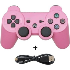Resim Kablosuz Denetleyici Desteği Bluetooth Ps3 Konol Joystick Playstation 3 Joy Pink 