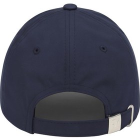 Resim Perlotus Unisex Spor Kep Şapka Mikro Polyester Kumaş 6 Parça Ayarlanabilir Metal Tokalı Lacivert 