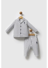 Resim U.S. Polo Assn. Erkek Bebek Gömlek Pijama - Beyaz Beyaz 