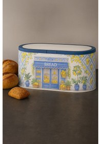 Resim Desenli Metal Ekmek Kutusu Renkli Mutfak Düzeni Ve Tazelik Koruma Dc-6768 Beyaz 