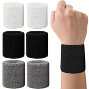 Resim 1/3 adet Teri Emici Bileklik, Spor Bileklik, Teri Dirençli 