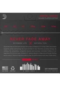 Resim D'addario Xtc45tt Xt Serisi Klasik Gitar Tel Seti Normal Tension - Titanyum 