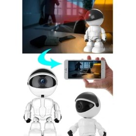 Resim Buğz Robot Görünümlü Wi-Fi Bebek Kamerası 