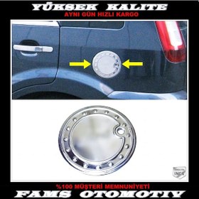 Resim Ford Fusion Krom Depo Kapağı 2002 ve Üzeri Paslanmaz Çelik 