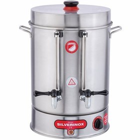 Resim Işıkgaz Silverinox Metal Musluk 160 Bardak Çay Makinesi 15 L Çay Potu 
