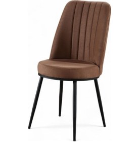 Resim Gold Sandalye - Soho Kahve-metal Siyah Ayak 