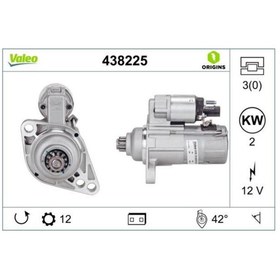 Resim Valeo 12v Marş Motoru 12 Diş 2 Kw Ters Audı-seat-skoda-vw 1.6 Tdı/2.0 Tdı 