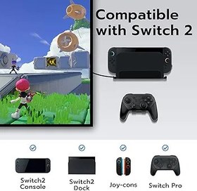 Resim Mcbazel Switch2 için Sağlam Metal Duvar Montaj Kiti Hepsi Bir Arada Konsol, Dock ve Oyun Denetleyicisi için Güvenli Montaj Havalandırma Delikleri ile Sağlam Montaj Komple Kit Dahil 