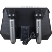 Resim Shopwave Shıle Sl-3a Iki El Mikrofonlu Kumandalı Usb/Sd/Bt Portatif Hoparlör (5047) 