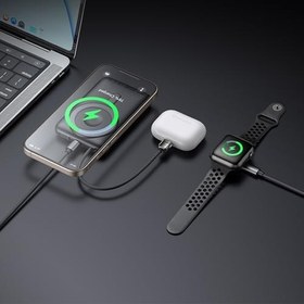 Resim Mcdodo MC-6320 2-in-1 Manyetik Kablosuz Powerbank-Apple Watch-Airpods Uyumlu 10000mAh 20W 
