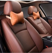Resim 2 Adet Mlc-06 Araba Boyun Yastık Yumuşak Versiyonu Güzel Nefes Araba Oto Baş Boyun Istirahat Yastık Kafalık Yastık Pedi Brown 