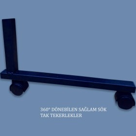 Resim Montesev Yükseklik Ayarlı Laptop Sehpası ve Çalışma Masası - Atlantik Çam (Tekerli) 70X40 Oval Kenar 