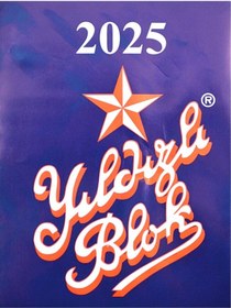 Resim Yıldızlı Blok Delikli Masa Takvimi 2025 1 Adet 