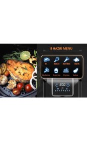 Resim Dalle 5.5 Lt Xl Yağsız Dijital Airfryer Fritöz 1700 Watt 