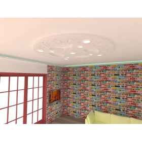 Resim Motifpiyer Motifli Tavan Göbegi LED Spotlu Tmg -53-Cap 160CM 