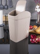 Resim KaktüsKedi 6 LT Çöp Kovası,Mutfak,Banyo,Tuvalet,Masaüstü Çöp Kutusu Bej 