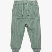 Resim Koton Kanguru Cepli Beli Lastikli Pamuklu Jogger Yeşil Erkek Bebek Eşofman Altı 6wmb40020tk Yeşil 