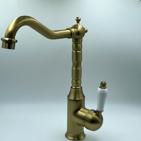 Resim Çift Giriş Boruları ile Vintage Fransız Bakır Musluk - Tek Delik Kurulumu, Mutfak ve Banyo Lavaboları için Klasik Tasarım, Sıcak ve Soğuk Su, Anti-Splash, Titanyum Alaşım Kaplama, Seramik Valf, Elektrik Gerektirmez, Banyo Musluğu, Lavabo Aksesuarı, Zarif Su Akışı, Dayanıklı Su Akışı, Klasik Musluk, Yüksek Kaliteli Kaplama, Ev İyileştirme, Klasik Stil, Klasik Tasarım, Klasik Musluk 