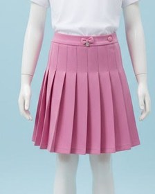 Resim Kız Çocuk Pileli Kurdele Detaylı Etek - Pembe - 14 Yaş 