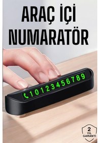 Resim Numaralık Araç İçi Araba Araç Park Numaratör Telefon Numarası Yazma 