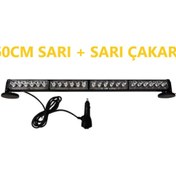 Resim Traktör Kepçe Sarı Çakar Led Bar Çubuk Led 6 Fonksiyonlu 60Cm 12- (500614347) 
